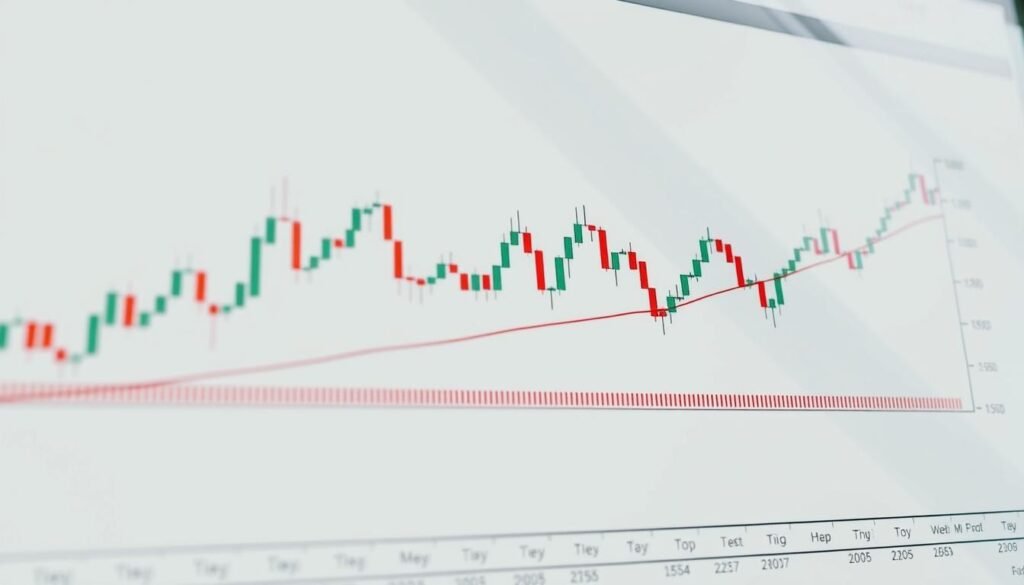 Cara membaca candlestick dan pola chart (double top, head & shoulders, dll).
