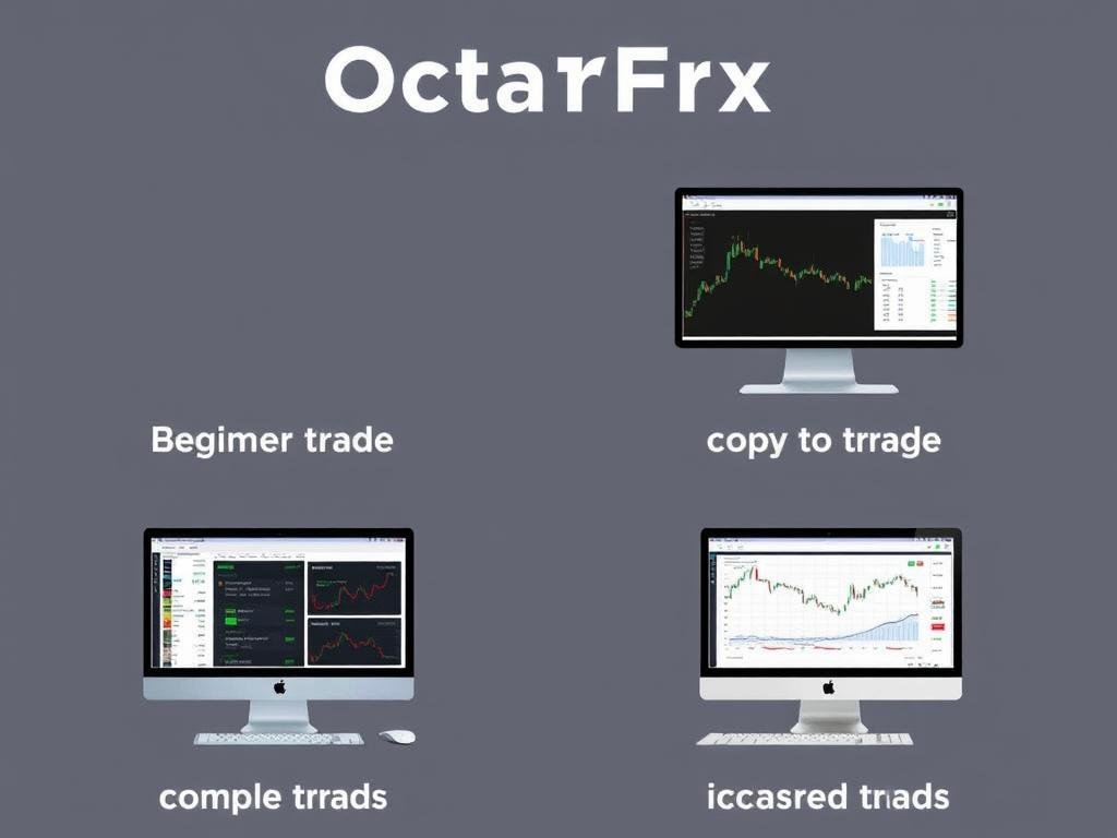 Different trader types using OctaFX platforms for various strategies
