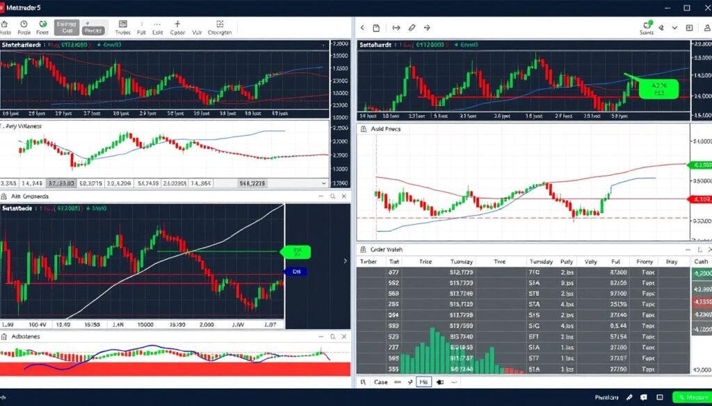 Exness Broker Review showing MetaTrader 5 platform interface
