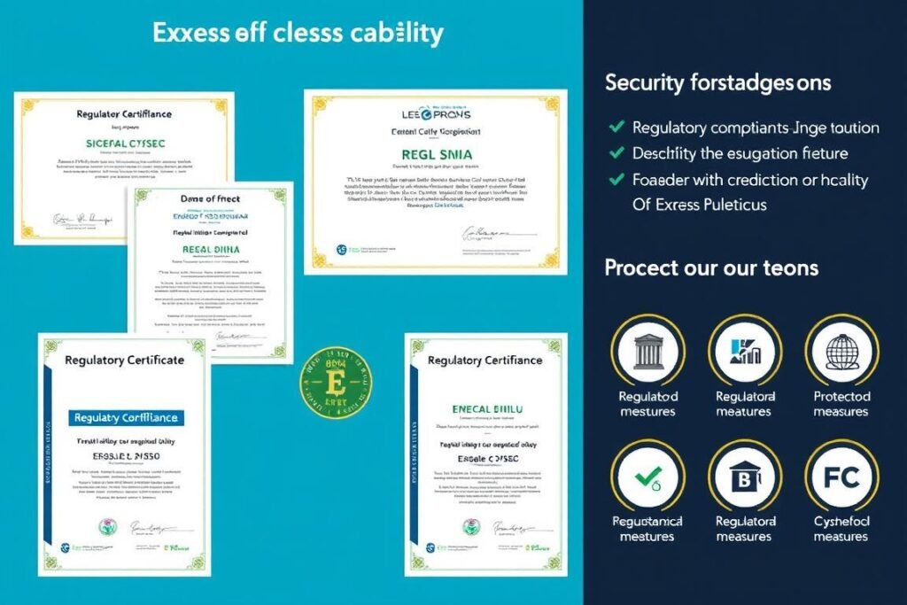 Exness Broker Review showing regulatory licenses and security features