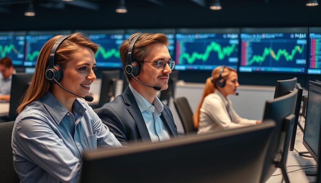 FxPro customer support team members providing assistance