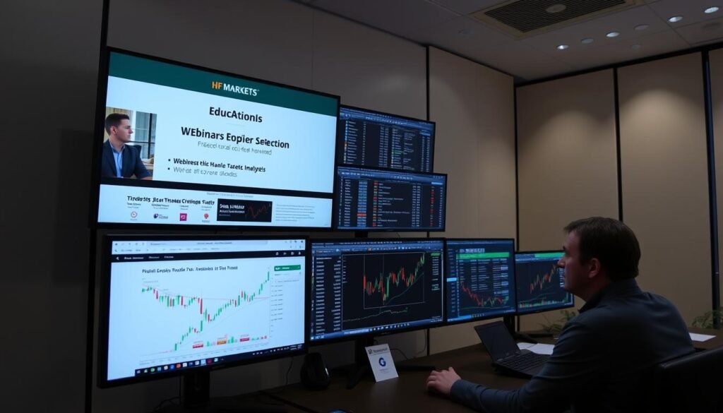 HF Markets educational resources and trading tools