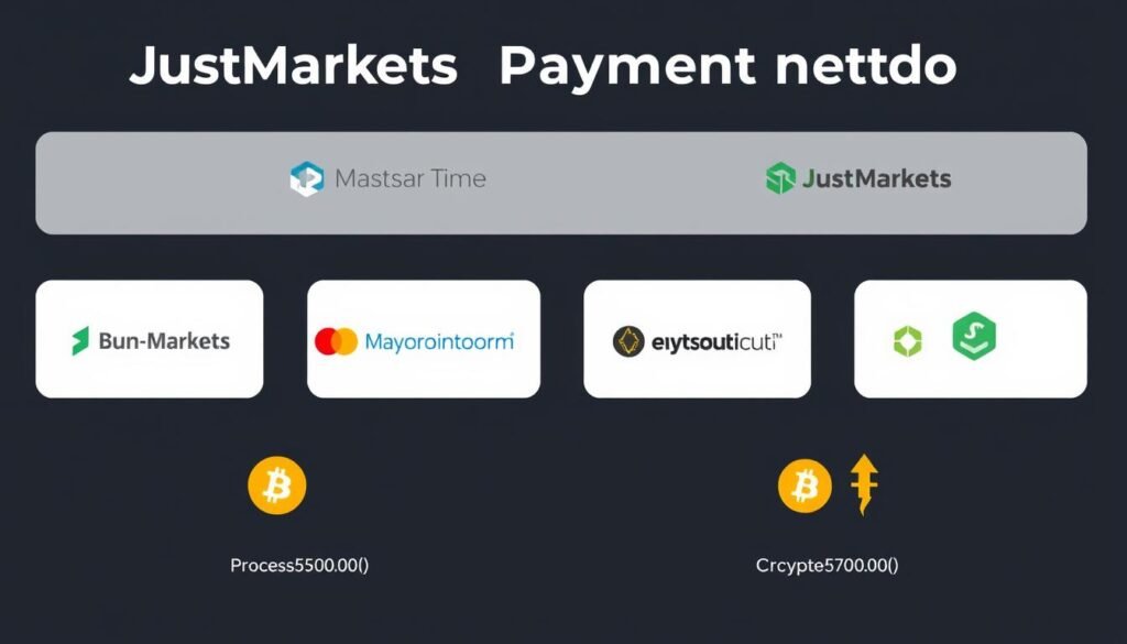 JustMarkets Broker Review showing various deposit and withdrawal methods