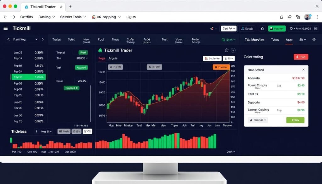 Tickmill Trader proprietary platform showing user-friendly interface