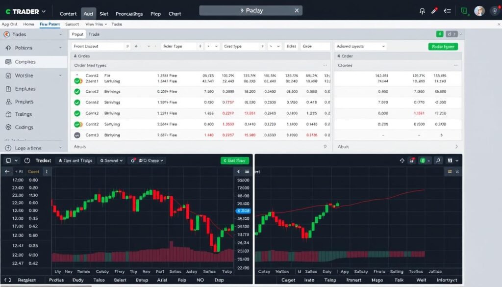 cTrader platform showing depth of market and advanced order types