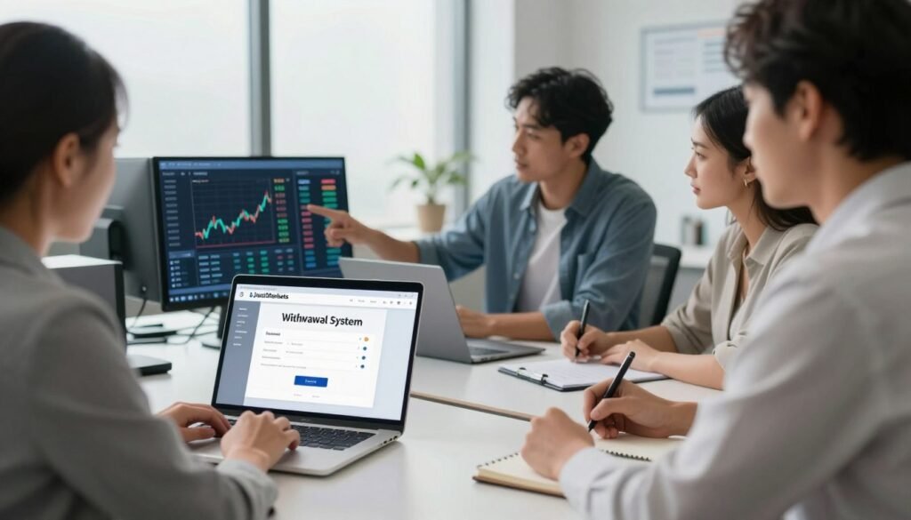 JustMarkets withdrawal system