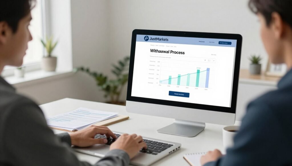 cara withdraw justmarkets